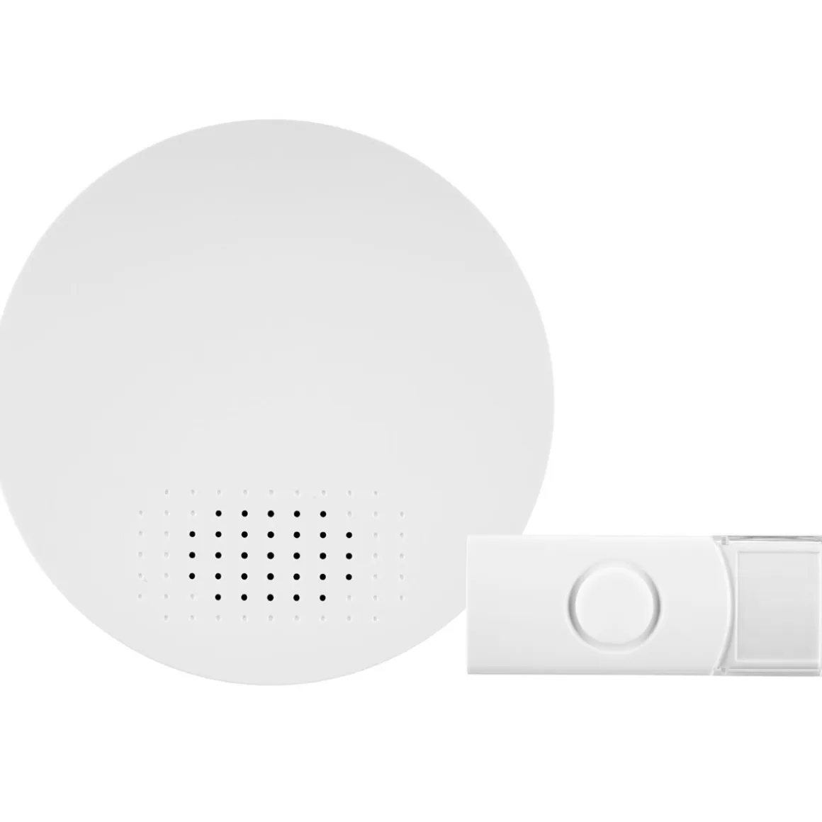 REV Ritter Funk-Gong mit Taster runde Bauform 36 Melodien 100m weiß