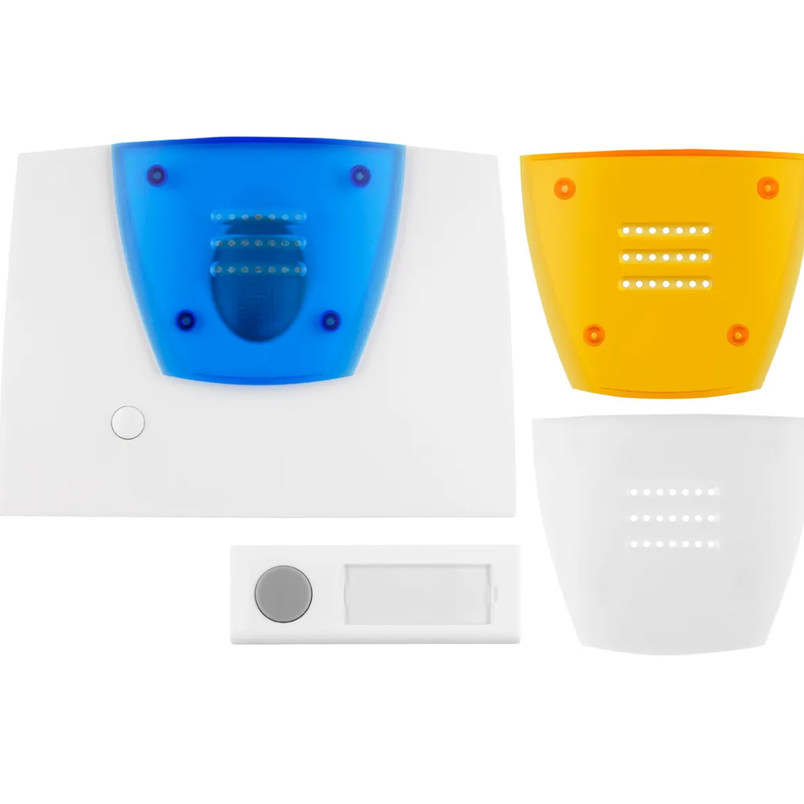 REV Ritter Funk-Gong mit Taster Blitzlicht & 3 verschiedene Klänge 150 m weiß