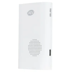 REV Ritter Funk-Gong mit Taster und Standf.Orchestra Batterie 58 Mel. 150m weiß