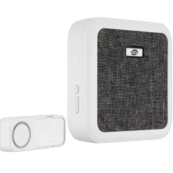 REV Ritter Funk-Gong mit Taster & Stoffbez.Orchestra Batterie 58 Mel. 150m weiß