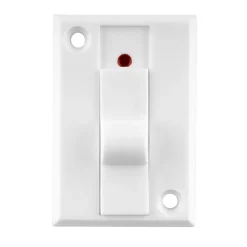 REV Ritter Klingelausschalter für Trafobetrieb 12V 1,5A weiß