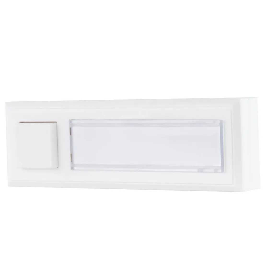 REV Ritter Klingeltaster AP/UP Kunststoff 1-fach mit Namensschild weiß