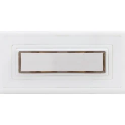 REV Ritter Klingeltaster Aufputz Kunststoff 1-fach mit Namensschild beleuchtbar weiß