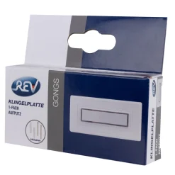 REV Ritter Klingeltaster Aufputz Kunststoff 1-fach mit Namensschild beleuchtbar weiß