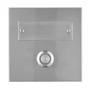 REV Ritter Klingeltaster Aufputz 1-f.quadratisch mit LED-Beleuchtung & gravierbarem Namenschild Edelstahl