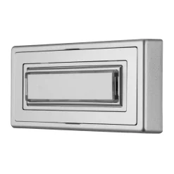 REV Ritter Klingeltaster Aufputz Kunststoff 1-fach mit Namensschild beleuchtbar silber