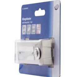 REV Ritter Klingeltaster Aufputz 1-fach mit LED-Beleuchtung & gravierbarem Namensschild Edelstahl