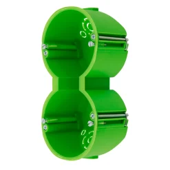 REV Ritter Hohlwanddose 2-fach grün 50 mm