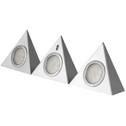 REV Ritter LED-Unterbauleuchte Trinagle Snsor 3 x 2,5W silber