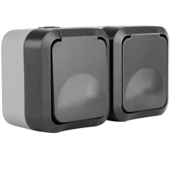 REV Ritter Steckdose AquaStorm 2-fach waagerecht