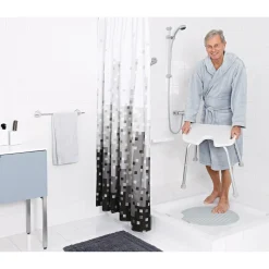 Ridder Bade-/Duschhocker höhenverstellbar mit Hygieneausschnitt