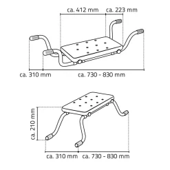 Ridder Badewannen-Sitz / Schemel Sid weiß