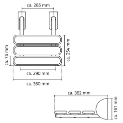 Ridder Duschklappsitz Pro grau