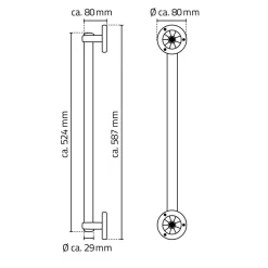 Ridder Haltegriff Pro L chrom