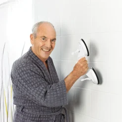 Ridder Reisesauggriff mit 2 Saugern 32 cm weiß