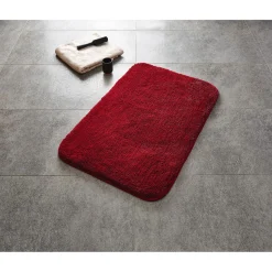 Ridder Teppich Chic 55 x 50 cm rot Polyester-Microfaser
