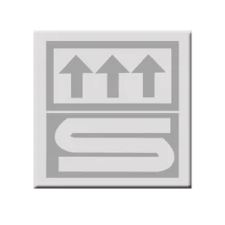 Ridder Teppich Chic 55 x 50 cm grau Polyester-Microfaser