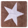 Ridder Teppich Star 55 x 50 cm weiß-beige Polyester-Microfaser