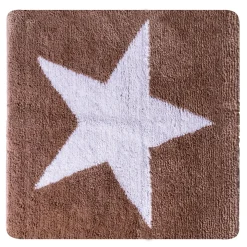 Ridder Teppich Star 55 x 50 cm weiß-beige Polyester-Microfaser