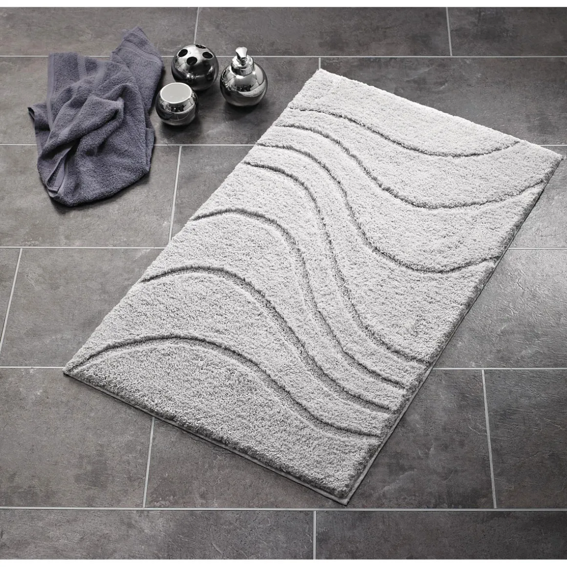 Ridder Vorleger Coins 55 x 50 cm La Ola weinrot Polyester