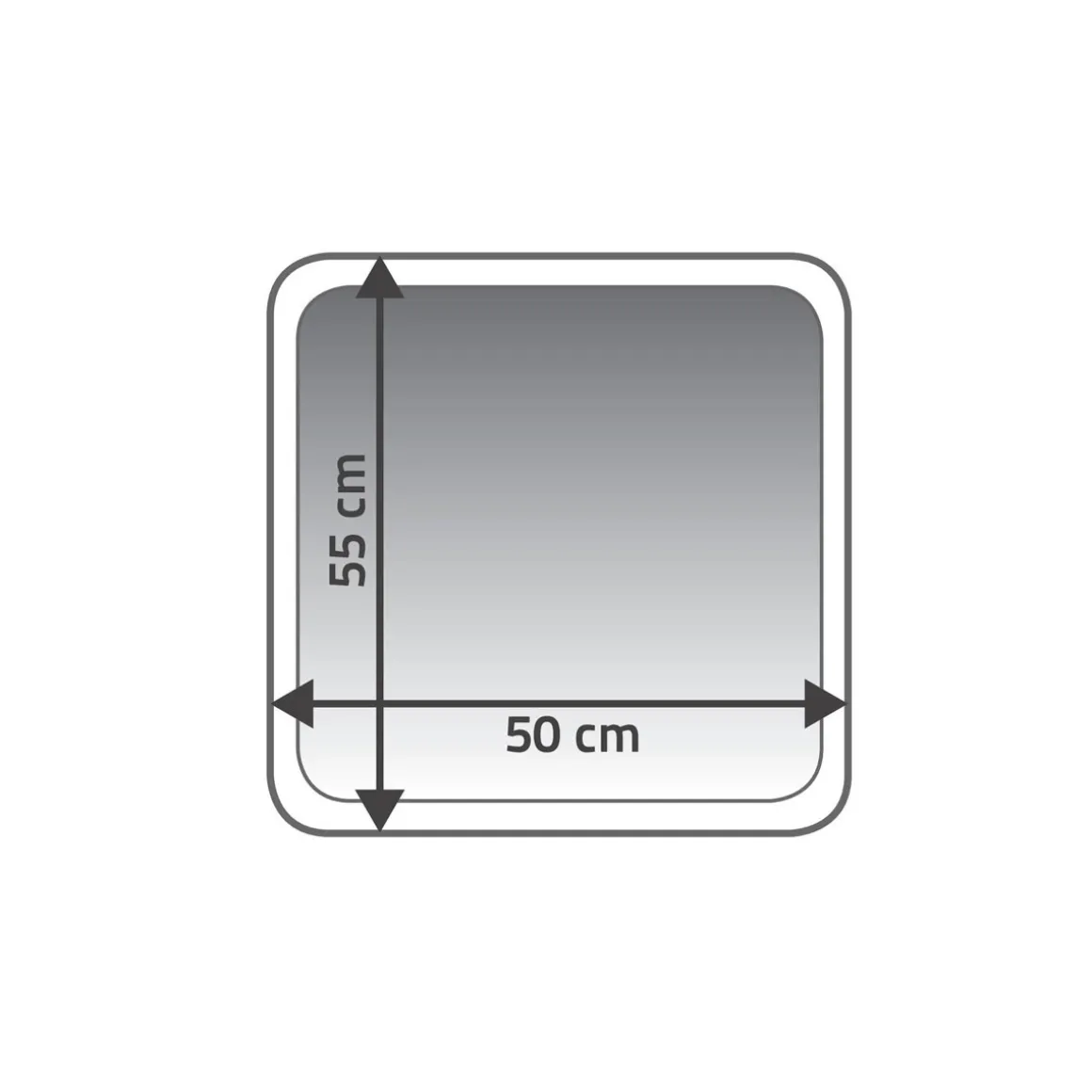Ridder Vorleger Coins 55 x 50 cm La Ola weinrot Polyester