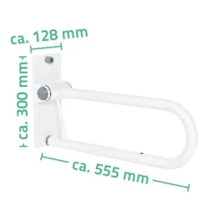 Ridder WC-Aufstehbügel 55,5 cm klappbar weiß