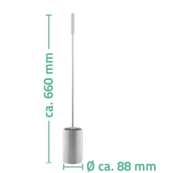 Ridder WC-Bürste mit langem Stiel Edelstahl