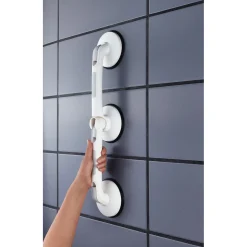 Ridder Winkel-Sauggriff mit 3 Saugern Premium 60 cm weiß