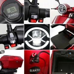 Rolektro E-Quad 25, Rot, 60V-20Ah Bleigel Akkus, 1000 Watt