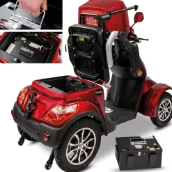 Rolektro E-Quad 15 V.3 Lithium Rot 60V-30Ah Akku 1000 Watt