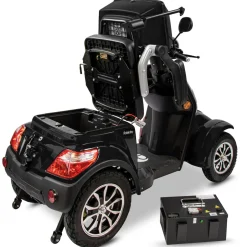 Rolektro E-Quad 25 V.3 Lithium, Schwarz, 60V-30Ah Akku, 1000 Watt