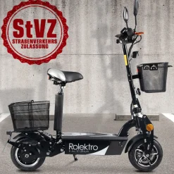 Rolektro E-Scooter „E-Joy 20 “, Schwarz