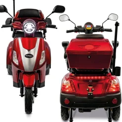 Rolektro E-Trike 15 V.3 Lithium Rot 60-30AH Akku 1000 Watt