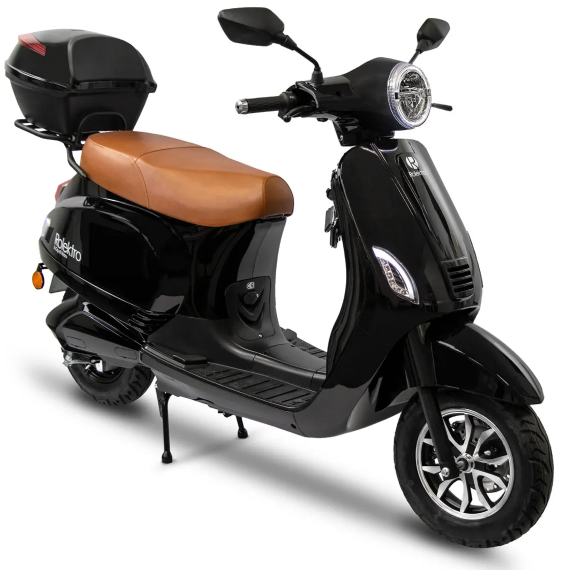 Rolektro Retro Roller E-Roller 45 km/h Lithium V.2021 Schwarz 60V-27,5Ah 2000W