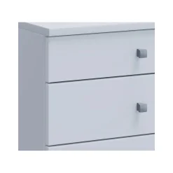 Rollcontainer Lona Maxi weiß/silber