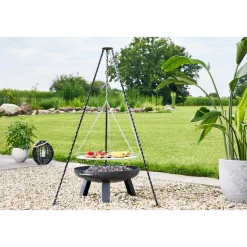 Rothmann Dreibein fuer Feuerschalen Dm.60cm massives Stahlgestell Grillfl. 58cm