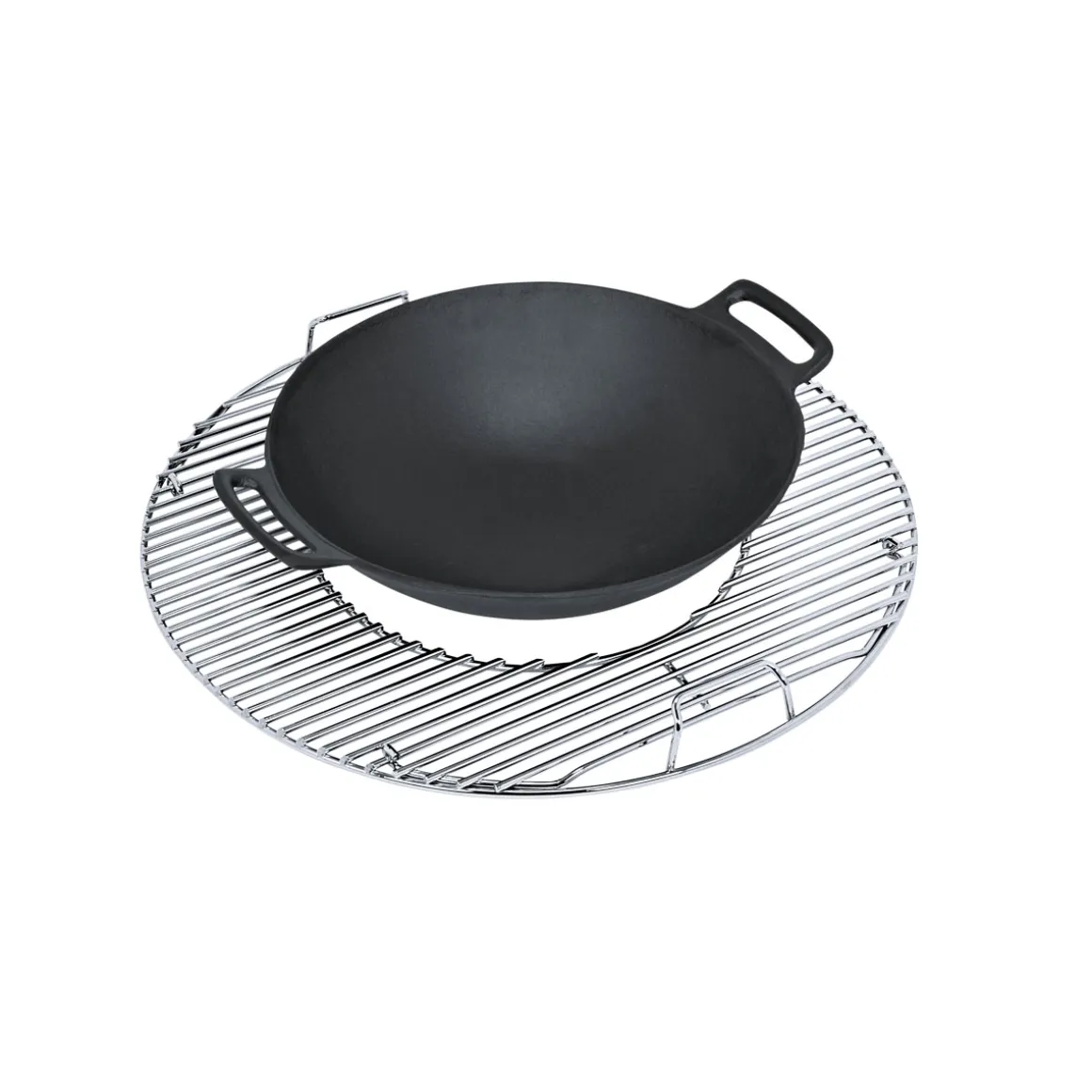 Rothmann Grillrost-Einsatz Wok Gusseisen 36 x 7 cm