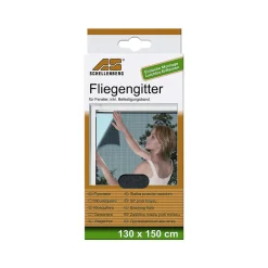 Schellenberg Insektenschutznetz anthrazit 130 x 150 cm