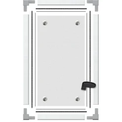 Schellenberg Lichtschacht-Gitter Sauberer Lichtschacht Aluminium 55 x 110 cm