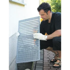 Schellenberg Lichtschacht-Gitter Sauberer Lichtschacht Edelstahl 50 x 125 cm