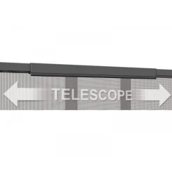 Schellenberg Tür Fliegengitter Teleskopvorhang 105-130 x 250 cm Breite verstellbar anthrazit