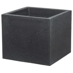 Scheurich Pflanzgefäß C-Cube 38 x 33 x 38 cm Stony Black