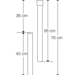 Schneider Schirme Bodenhülse 50 mm extra lang