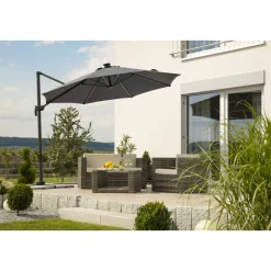 Schneider Schirme Sonnenschirm Rhodos Blacklight 300 cm anthrazit