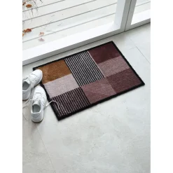 Schöner Wohnen Schmutzfangmatte Manhattan 50x70 cm Geomix kastanie-rose