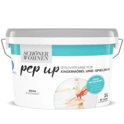 Schöner Wohnen Farbe Kindermöbellack weiß 1 Liter