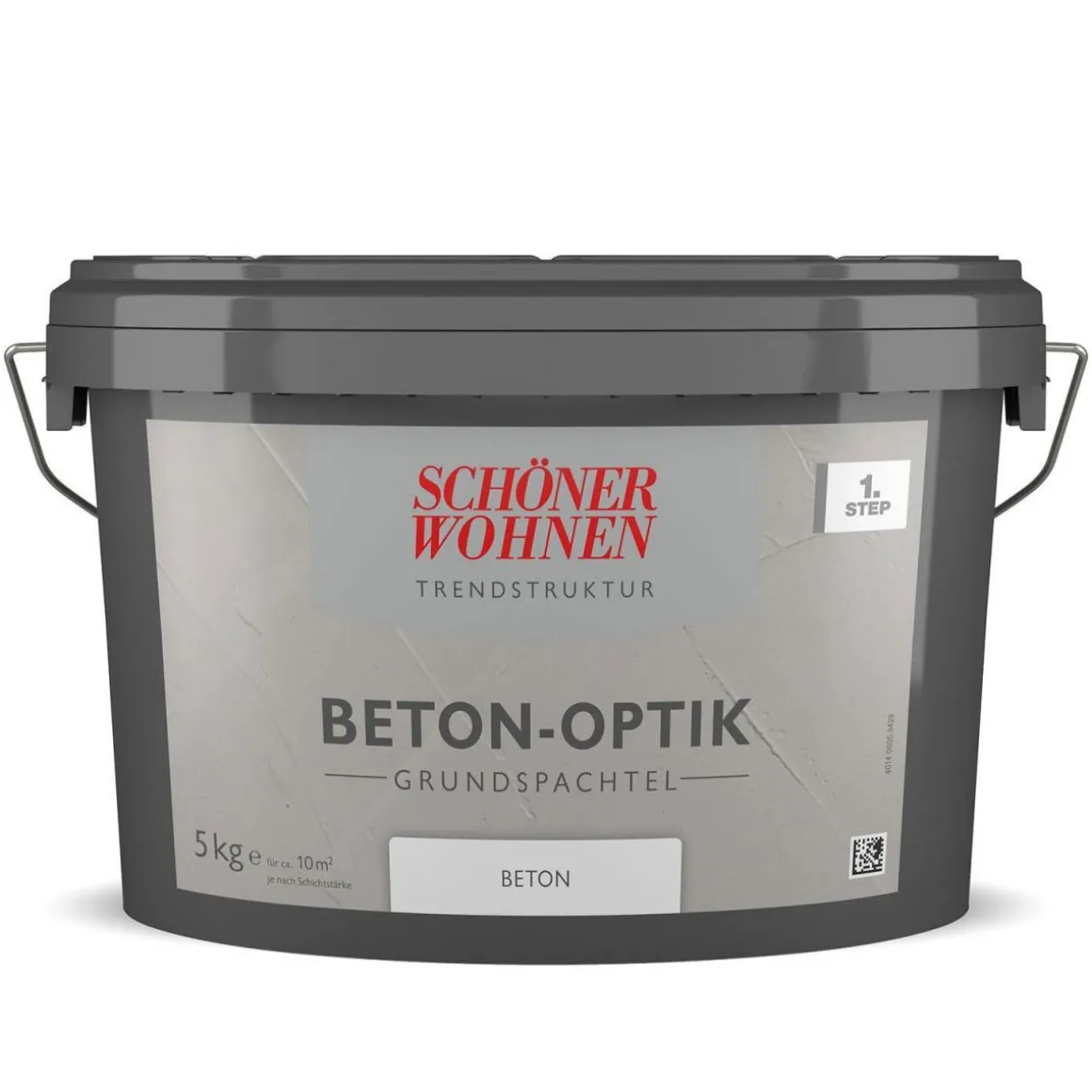 Schöner Wohnen Farbe Beton-Optik Grundspachtel Grau