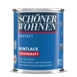 Schöner Wohnen Farbe Buntlack Protect Nussbraun seidenmatt 125 ml