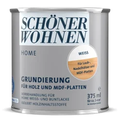 Schöner Wohnen Farbe Grundierung Home weiß für Holz- und MDF-Platten 375 ml