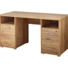 Schreibtisch Keep mit Stauraum 145 x 75 x 70 cm Navarra-Eiche-Nachbildung